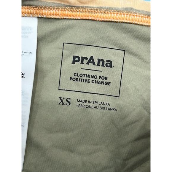 NWT Prana Womens Summer Wave Swim Bottom Mid Rise Water Stripe Beach Size XS - Picture 3 of 7